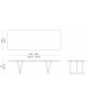 Pipe Potocco Rectangular Table