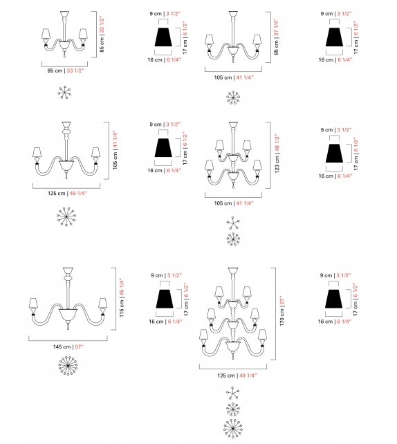 Maryland Barovier & Toso Lampadario