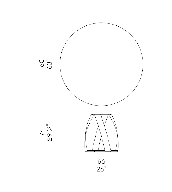 Bon Bon Potocco Round Table