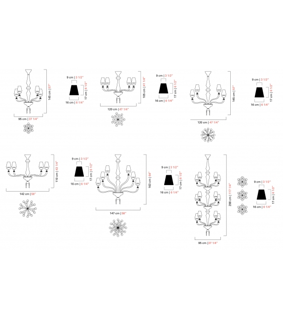 Président Barovier & Toso Chandelier