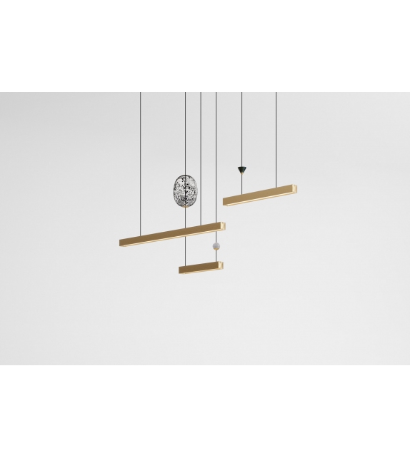 Milky Way Chandelier Horizontal Elements Giopato & Coombes Lustre