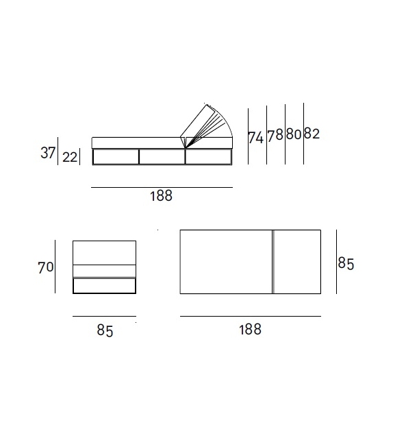 Living Divani Indoor Daybed Ile Club