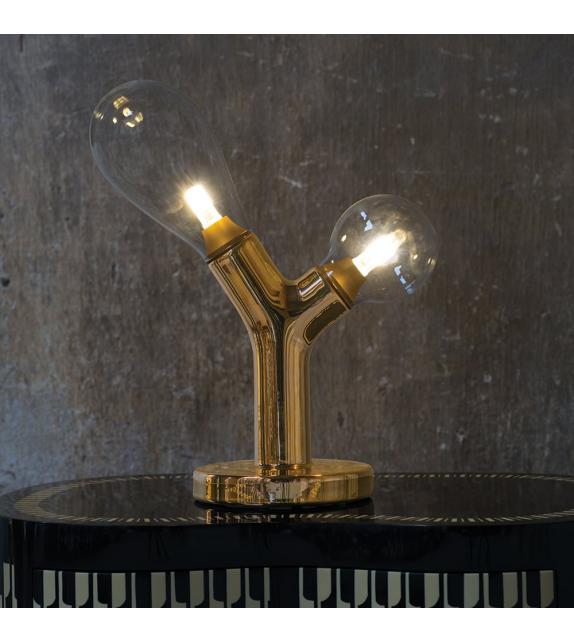 The Two Bulb Lampada Da Tavolo Scarlet Splendour