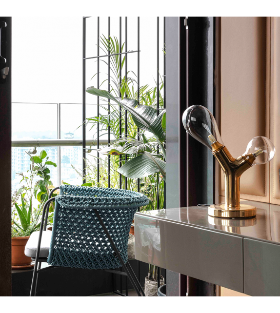 The Two Bulb Lampe De Table Scarlet Splendour