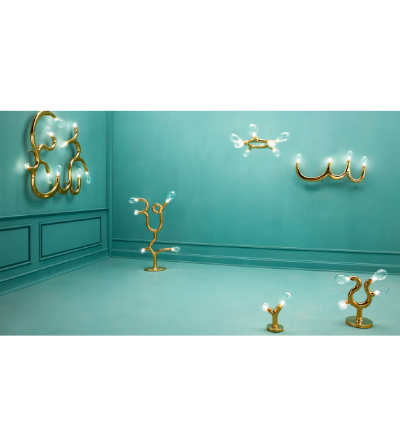 The Two Bulb Lampe De Table Scarlet Splendour