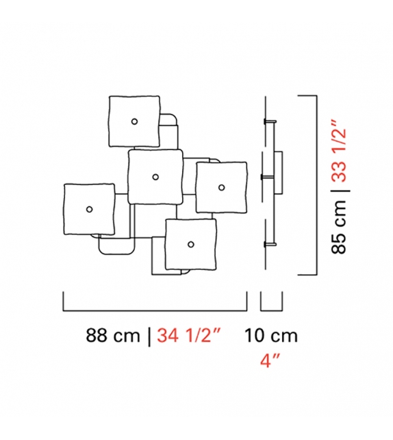 Alumina Barovier&Toso Wall Lamp