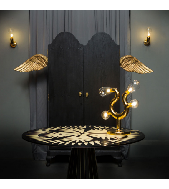 The Four Bulb Scarlet Splendour Lampe De Table