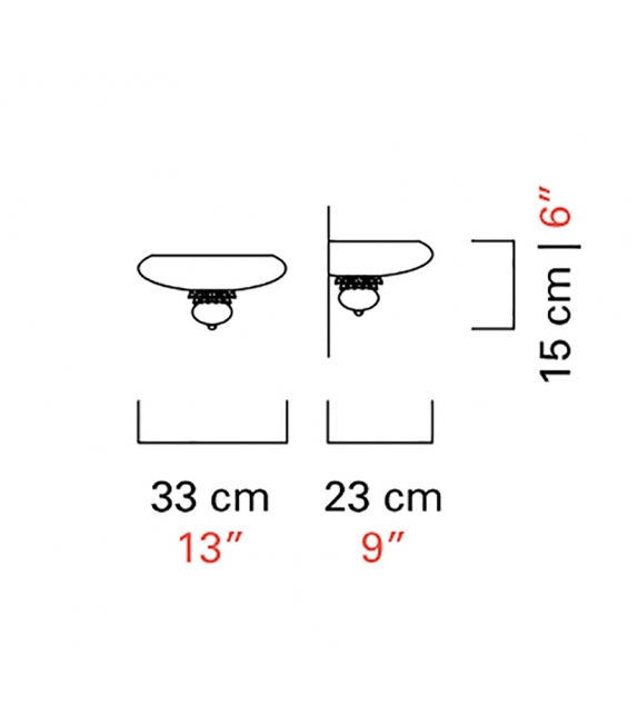 Anversa Barovier&Toso Lámpara de Pared