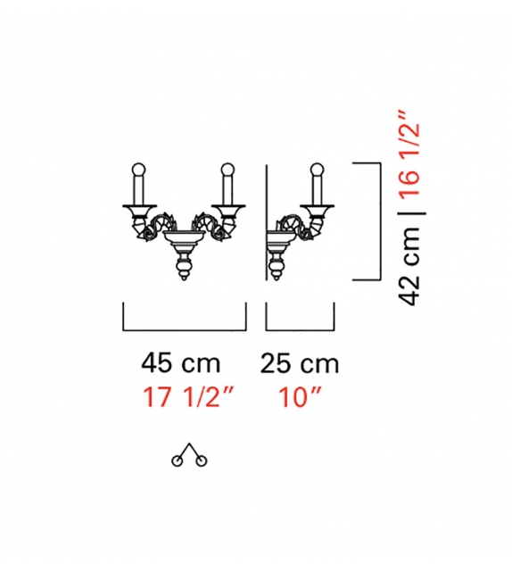 Baikal Barovier&Toso Lampada da Parete