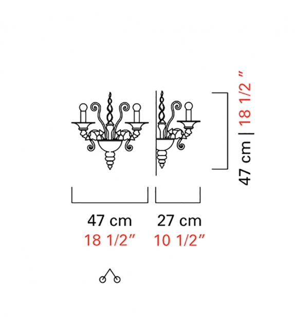 Dhamar Barovier&Toso Wall Lamp