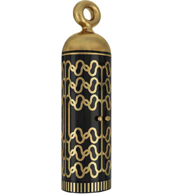 Madame Verdoux Black Gold Scarlet Splendour Bar Cabinet