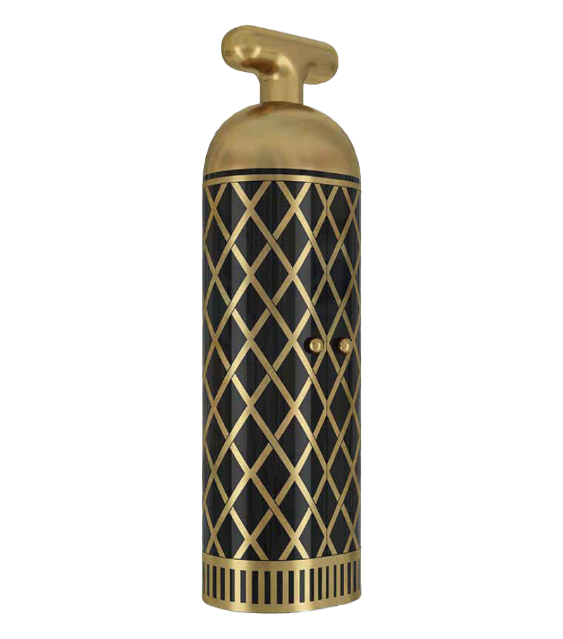 Monsieur Verdoux Black Gold Scarlet Splendour Bar-Möbel