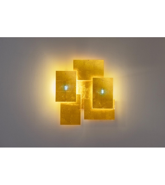 24 Karat Blau Flat Ingo Maurer Wall Lamp