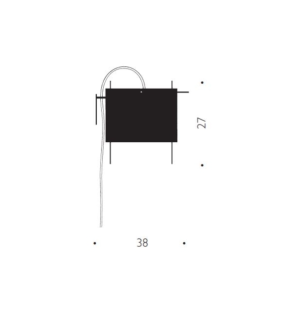 24 Karat Blau Ingo Maurer Wall Lamp