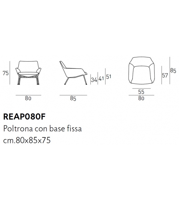 Reader Living Divani Fauteuil