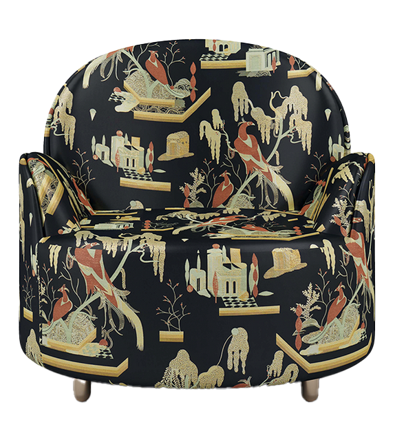 Strings Scarlet Splendour Armchair