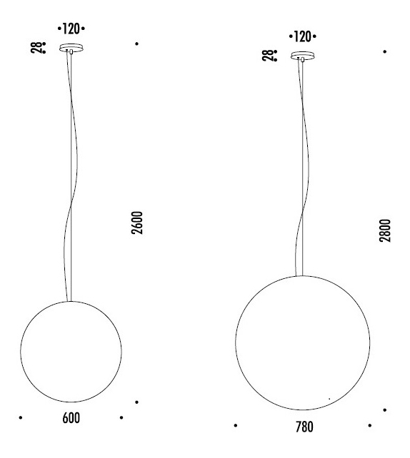 Moon Davide Groppi Làmpara de Suspension