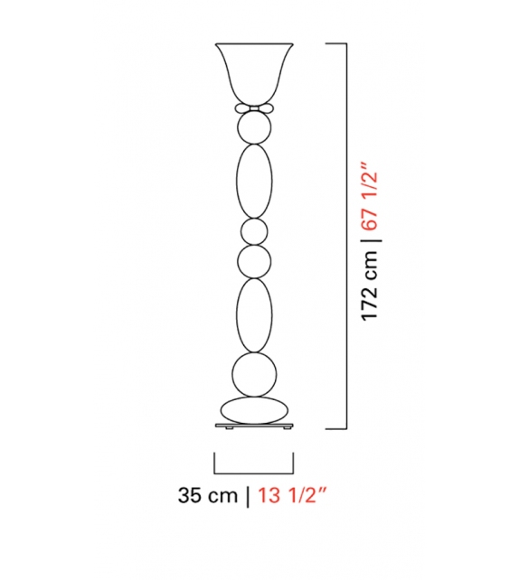 Perseus Barovier&Toso Lampadaire