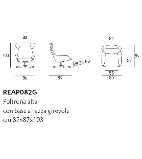 Reader Living Divani Bergère