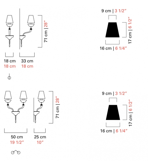 Président Barovier&Toso Lampada da Parete