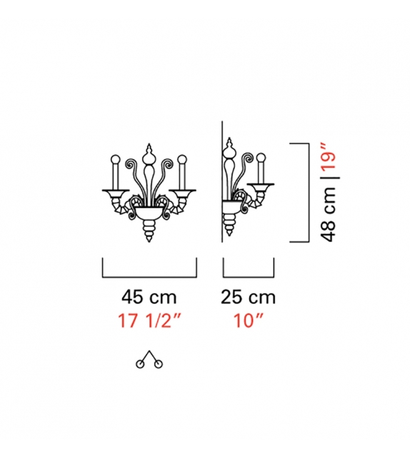 Riyadh Barovier&Toso Lámpara de Pared