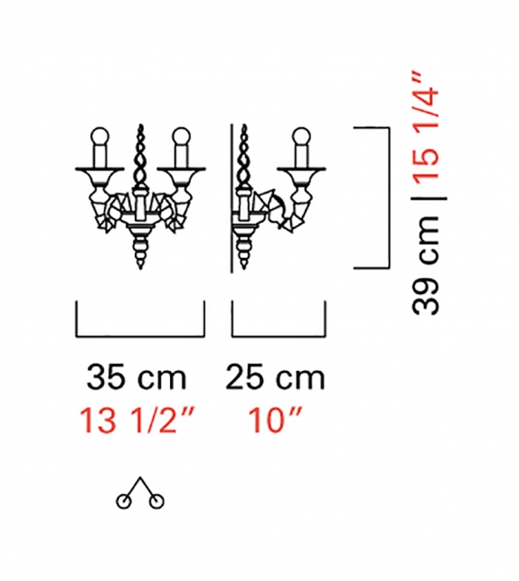 San Giorgio Barovier&Toso Wall Lamp