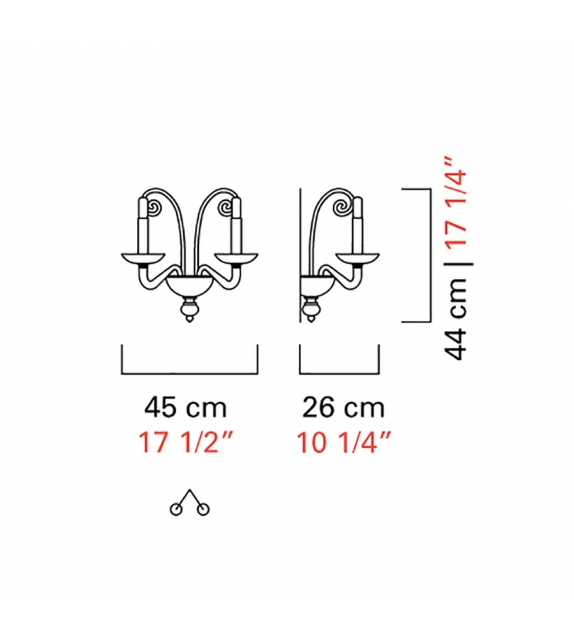 Taymyr Barovier&Toso Wall Lamp