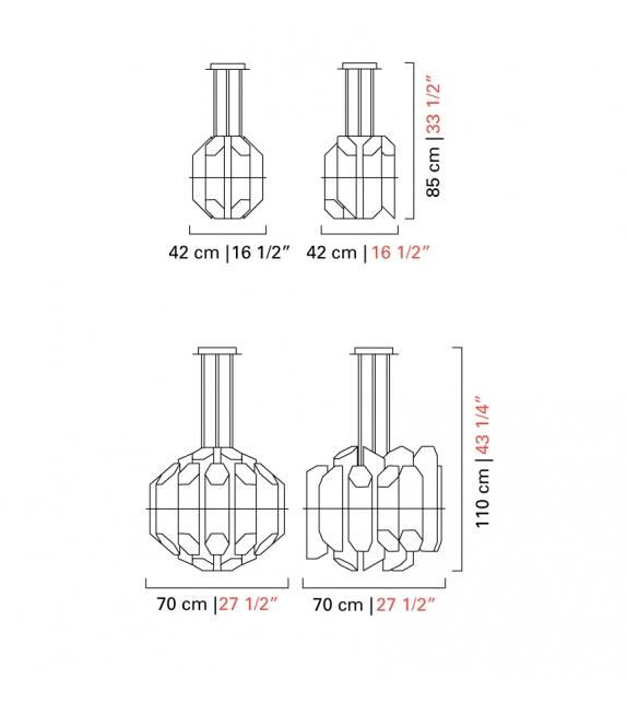 Robin Barovier&Toso Pendant Lamp