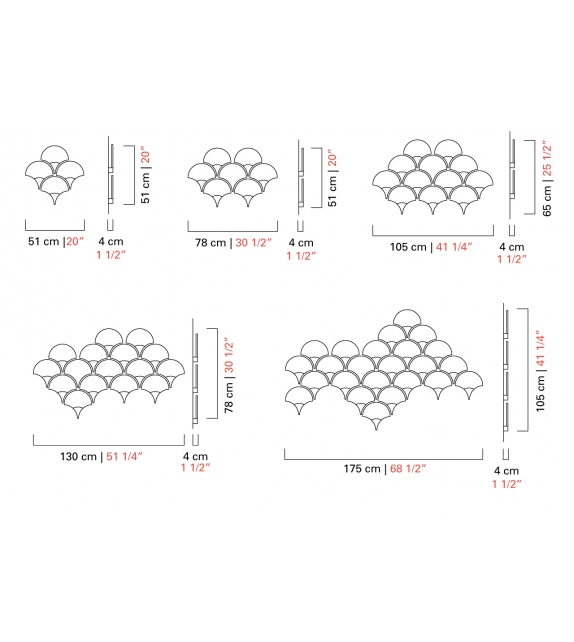 Marrakech Barovier&Toso Wandleuchte