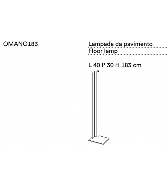 Mano Light Tacchini Lampadaire
