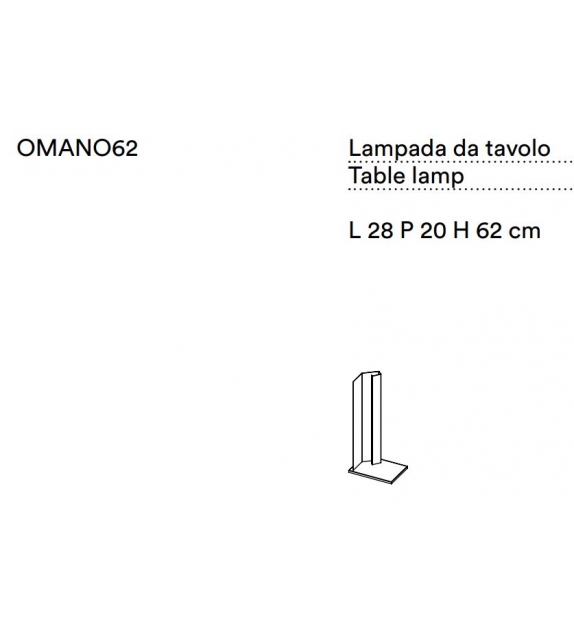 Mano Light Tacchini Tischleuchte