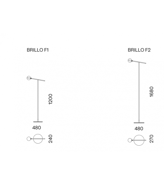 Brillo Capodopera Lampada da Terra