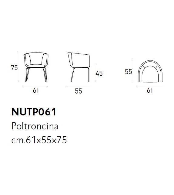 Nut Living Divani Fauteuil Indoor