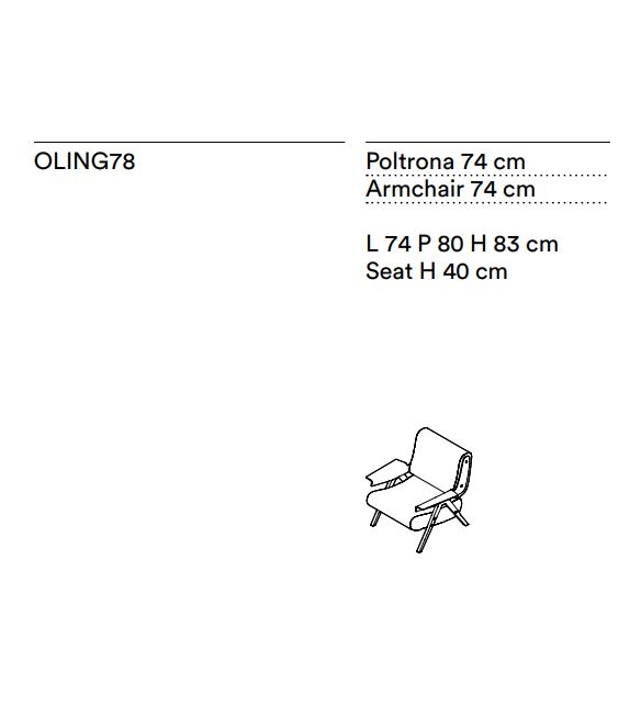 Lina Wool Tacchini Poltrona