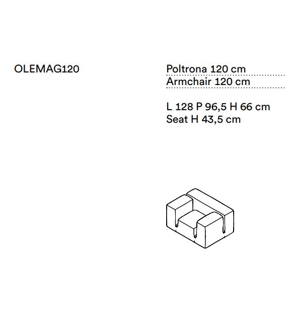Le Mura Wool Tacchini Poltrona