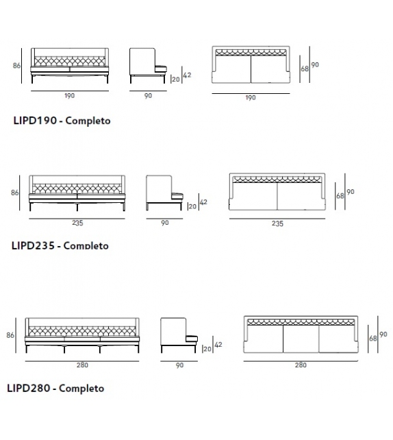 Lipp Living Divani Canapé