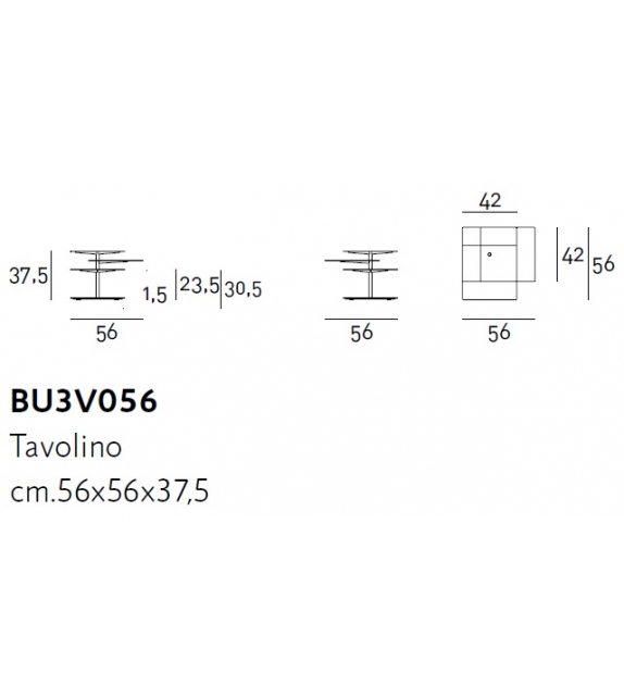B3 Living Divani Beistelltisch