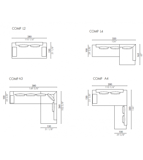 Glow-in Désirée Canapé