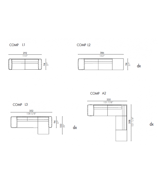 Sofa Freemood Désirée
