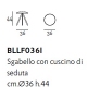 Bolle Living Divani Stool