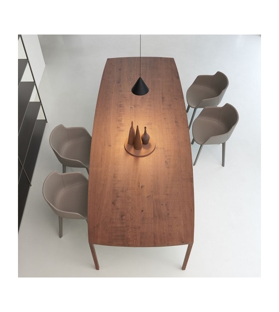 Tense Curve White Table MDF Italia