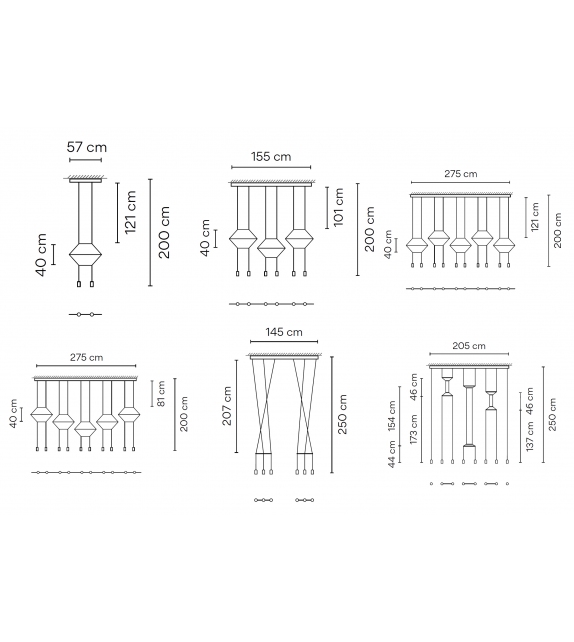 Wireflow Linear Vibia Lampada a Sospensione