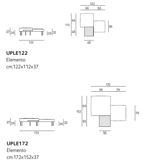 Upland Living Divani Tavolino