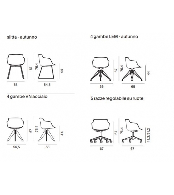 Flow Slim MDF Italia Poltroncina