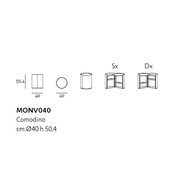 Moon Living Divani Bedside Cabinet