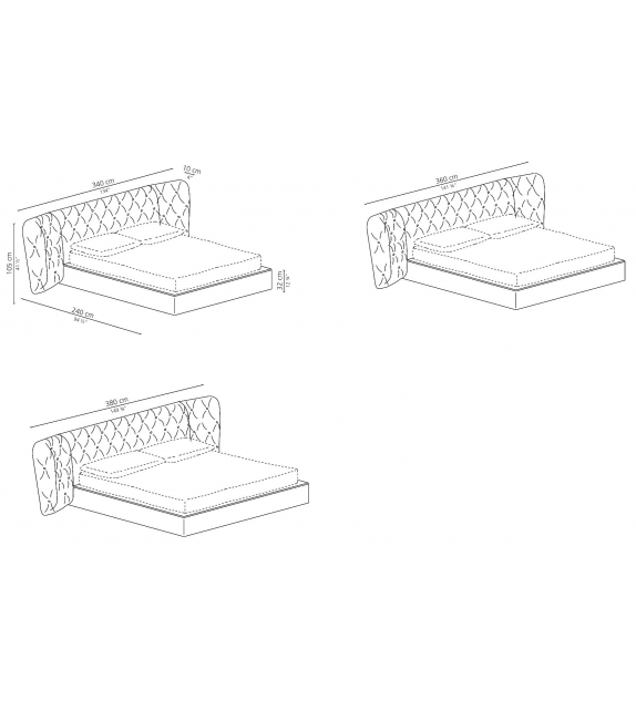 Royale Capitonné Casamilano Bed