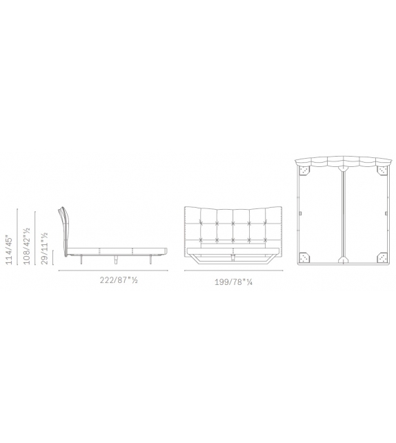 Aurora Tre Poltrona Frau Bett