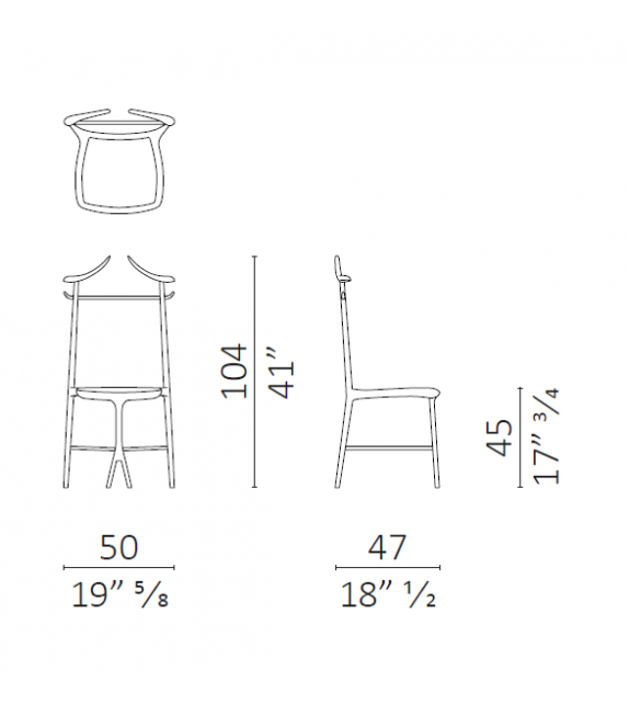 Chambre Close Chair Ceccotti Collezioni