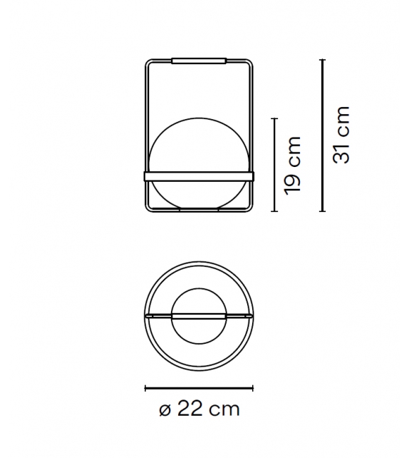 Palma Vibia Lámpara De Mesa