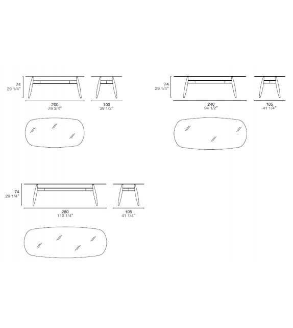 Fusello Alf DaFrè Table en Bois